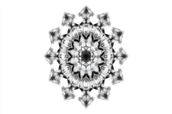 Mandala with White Background Wallpaper Product Image 1