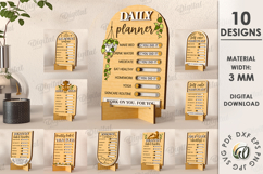 Healthy habits Trackers Bundle Laser Cut. Planner SVG Product Image 1