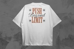 Push Beyond Limit Typography Streetwear T-shirt Design Product Image 1