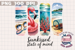 Summer Beach Brushstrokes PNG Sublimation Seaside Coastal Product Image 1
