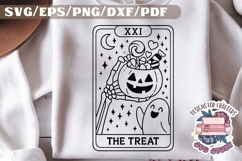 Halloween Tarot Card black and white SVG Design Quotes PNG Product Image 1