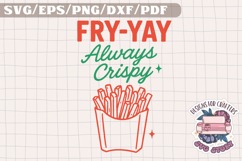 Funny Hand drawn Quote Aesthetics SVG Trendy Colorful Food Product Image 1