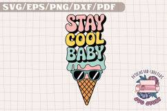 Groovy Summer Pastel Colors SVG Design Mascot Product Image 1