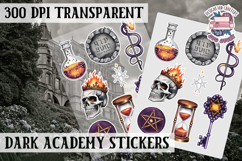 Gothic sticker sheet Magic Scrapbook PNG Spells Witch Product Image 1