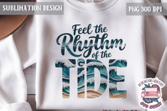 Summer Beach Sea Quote Watercolor Sublimation PNG Product Image 1