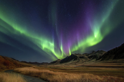 Aurora Night Sky Background Product Image 1