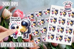 Love sticker Sheet Valentine Day Lovers Cute PNG Spice Product Image 1