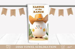 Cute Easter Egg Dish Towel PNG. Easter Egg Sublimation PNG Product Image 1