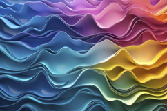 Colorful Waves Background Wallpaper Product Image 1