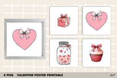 Valentine's Day Wall Art PNG, Love Printable PNG Product Image 1