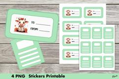 Birthday Stickers PNG, Kawaii Birthday Sticker Printable Product Image 1