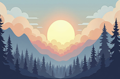 Mountains Landscape Background Product Image 1