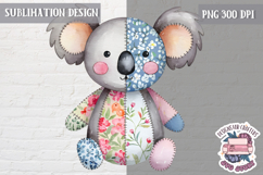 Cute Patchwork Animal Sublimation Design PNG kids t-shirt Product Image 1