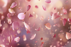 Pink Flower Petals Background Product Image 1