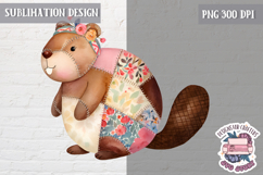 Cute Patchwork Animal Sublimation Design PNG kids t-shirt Product Image 1