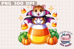 Cute Halloween Animal Autumn Sublimation design Fall KIds Product Image 1