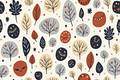 Autumn Doodle Background Product Image 1