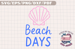 Summer Mood Beach Trendy SVG Monochrome Design Food Product Image 1