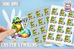 Easter Kids sticker Cute Bunny PNG Spring Hunt Egg Product Image 1