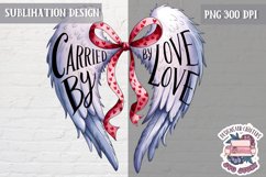 St Valentine’s Coquette Bow PNG Holidays Funny Watercolor Product Image 1