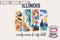 USA STATE America Brushstrokes PNG Watercolor Design Sign Product Image 1