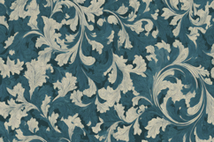 Teal Damask Pattern Background Product Image 1