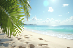 Tropical Beach Scene Background Product Image 1