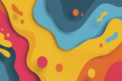 Abstract Colorful Paper Cut Background Wallpaper Product Image 1