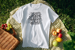 Sunflower Picnic T-Shirt Mockup PSD JPG Product Image 1