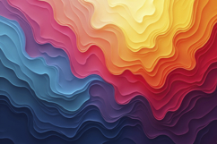 Colorful Waves Background Wallpaper Product Image 1
