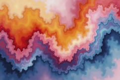 Flowing Color Waves Background Wallpaper Product Image 1