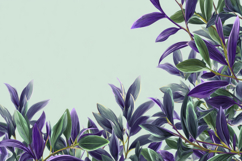 Purple and Green Leaves Background Wallpaper Product Image 1