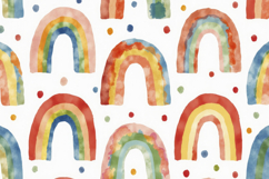 Watercolor Rainbow Pattern Background Wallpaper Product Image 1