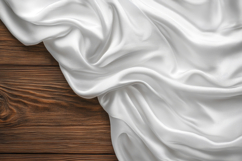 White Silk Fabric with Wooden Background Wallpaper Product Image 1