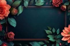Floral Frame Background Wallpaper Product Image 1