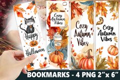 Autumn Bookmark, Pumpkin Bookmark Design Product Image 1