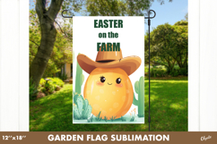 Funny Easter Egg Garden Flag PNG. Easter Yard Flag Product Image 1