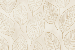 Golden Tropical Leaves Background Product Image 1