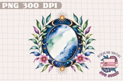Celestial Magic Sublimation Design PNG Clipart Scrapbook Product Image 1