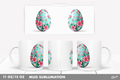 Easter Mug Wrap PNG, Easter Egg, 11 OZ, 15 OZ Mug Product Image 1