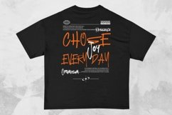 Chose Joy Everyday Streetwear Typography T-shirt Design Product Image 1