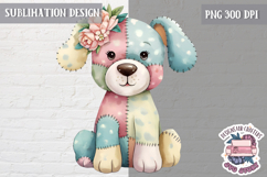 Cute Patchwork Animal Sublimation Design PNG kids t-shirt Product Image 1