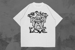 Born to Hustle Urban Graffiti T-shirt Design Product Image 1