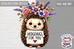 Valentine Love Animals Cute Quote Sublimation Design PNG Product Image 1