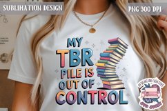 Book Lover Sublimation design Quote Bookish PNG Sign Product Image 1