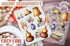 Cozy Core sheet Scrapbook PNG Love Aesthetic Warm Minimalism Product Image 1