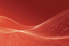 Red Waves Background Wallpaper Product Image 1
