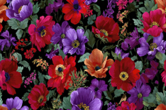 Poppy Flowers Background Wallpaper Product Image 1