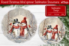 Christmas wind spinner Sublimation Retro Christmas Decor Product Image 1