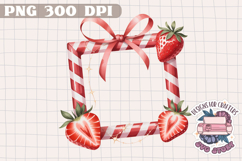 Strawberry berries PNG Sublimation Picnic Summer Product Image 1